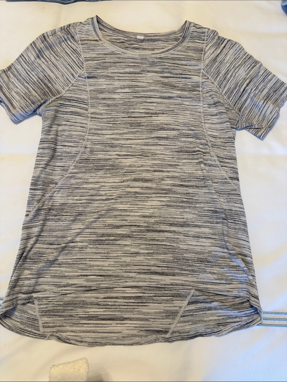 lululemon athletica Heathered Black & White Short-Sleeve Tee